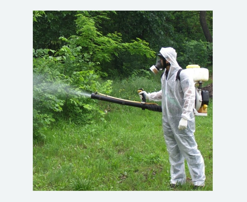 обработка территории от клещей в г. Октябрьский